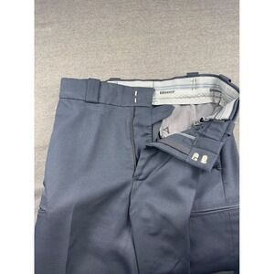 Blauer Mens Navy Blue Cargo Work Pants Size 32 Reg Flat Front Zip Fly